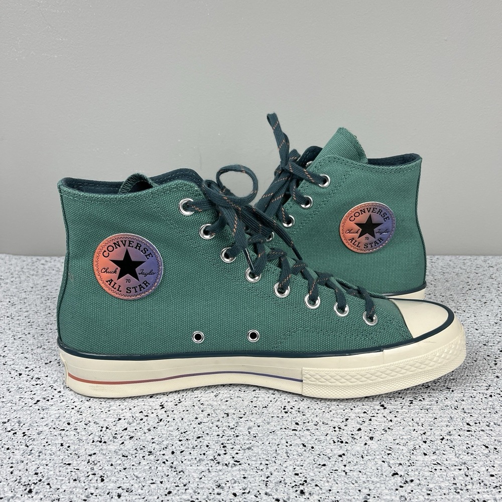 Converse Chuck 70 Color Fade High Top Shoes Sneakers Green Mens 9 Womens 11